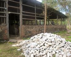 This dilapidated building will be refurbished to provide teaching kennels at AFU