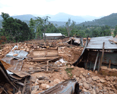 Devastation in Gorkha