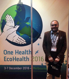 Khageshwaar Sharma at the One Health EcoHealth Conference