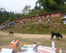 One of our camps wes set up in the grounds of a local school