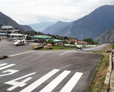 The local community generously paid for the HART team to be flown into the infamous Lukla airstrip