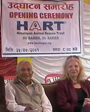 Dr Prakash Raj Shrestha and Barbara Webb