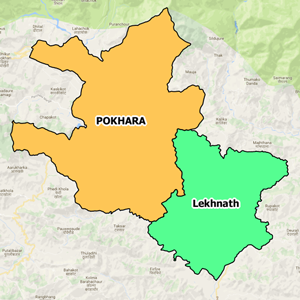 Pokhara-Lekhnath map