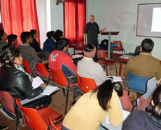 Dr Russell Lyon delivered a series of lectures on equine care and animal welfare in veterinary practice at Nepal's three Vet Schools
